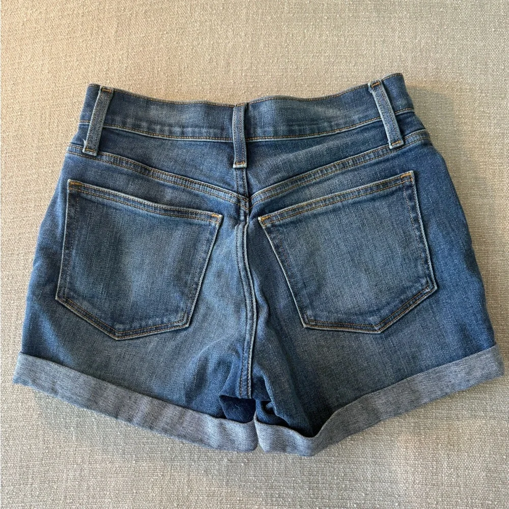 J. Crew Mid-Blue Rolled Cuff Denim Shorts
